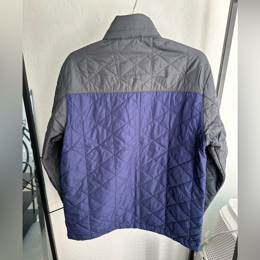Hawke & Co Quilted Lightweight Jacket • Black + Blue • Size M - Picture 2 of 10